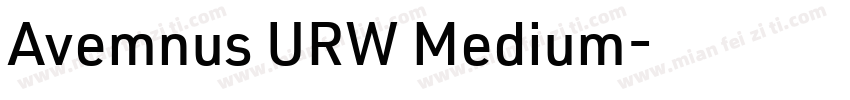 Avemnus URW Medium字体转换